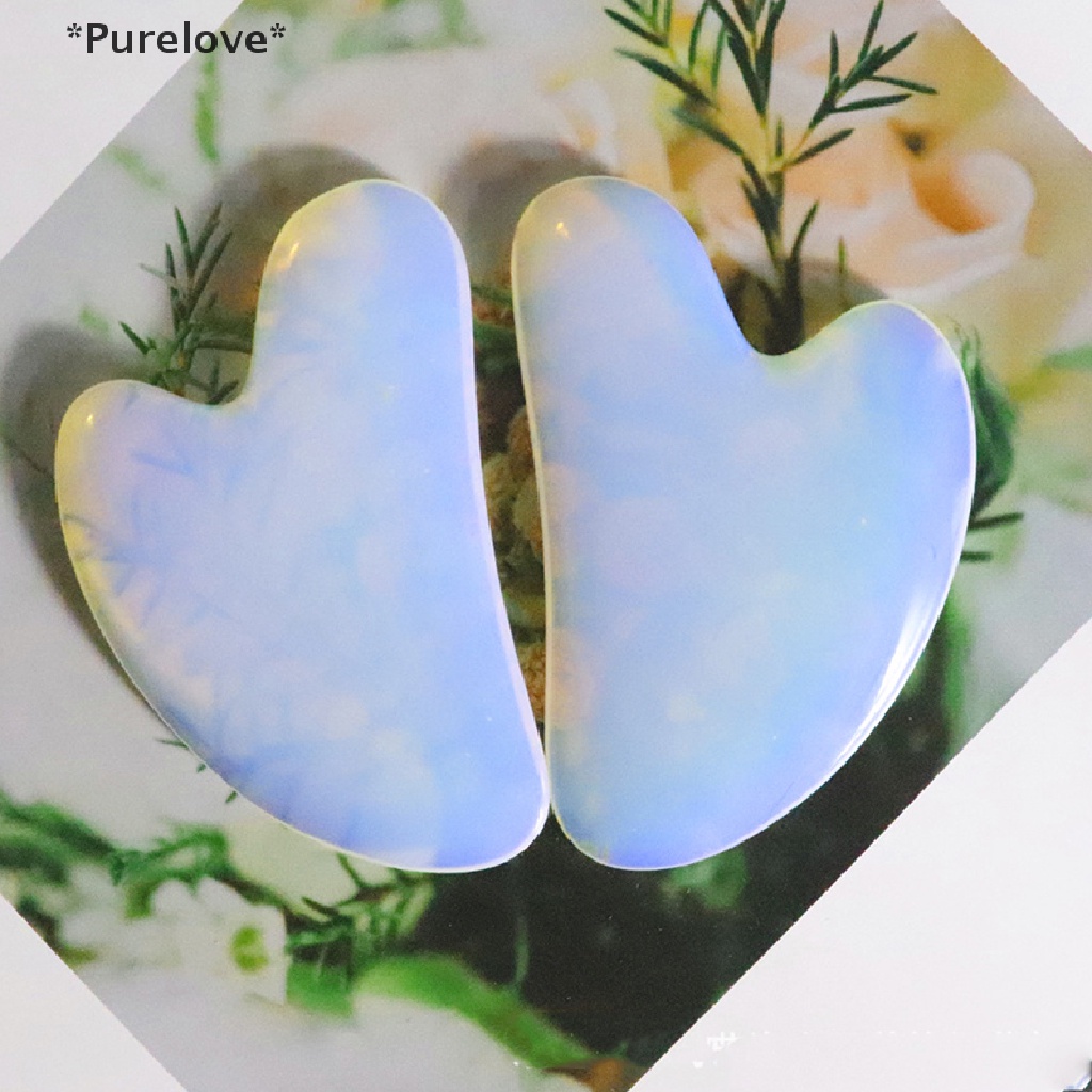 Dụng Cụ Mát Xa Guasha Bằng Đá Opal Tự Nhiên Chất Lượng Cao