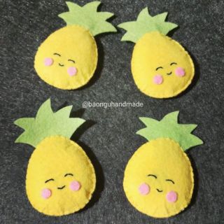 Móc trang trí trái thơm vải nỉ