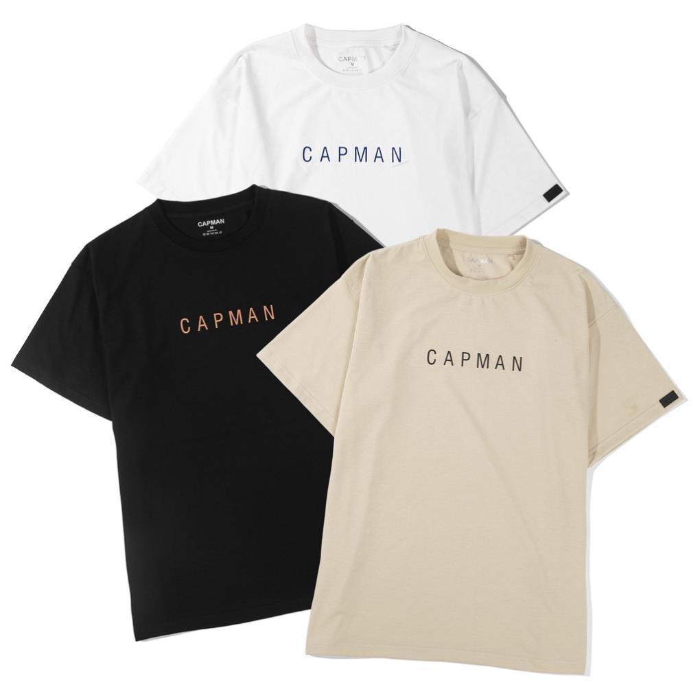 Áo thun unisex CAPMAN basic TEE phom rộng tay lỡ dành cho nam nữ *