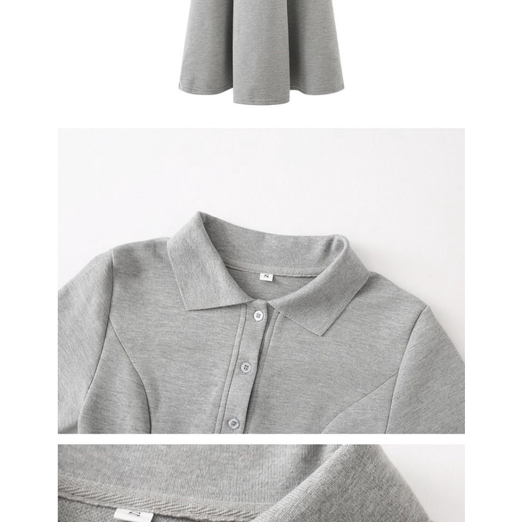 Đầm Chữ A Tay Ngắn Màu Trơn Thời Trang Hàn Quốc Mới 2022