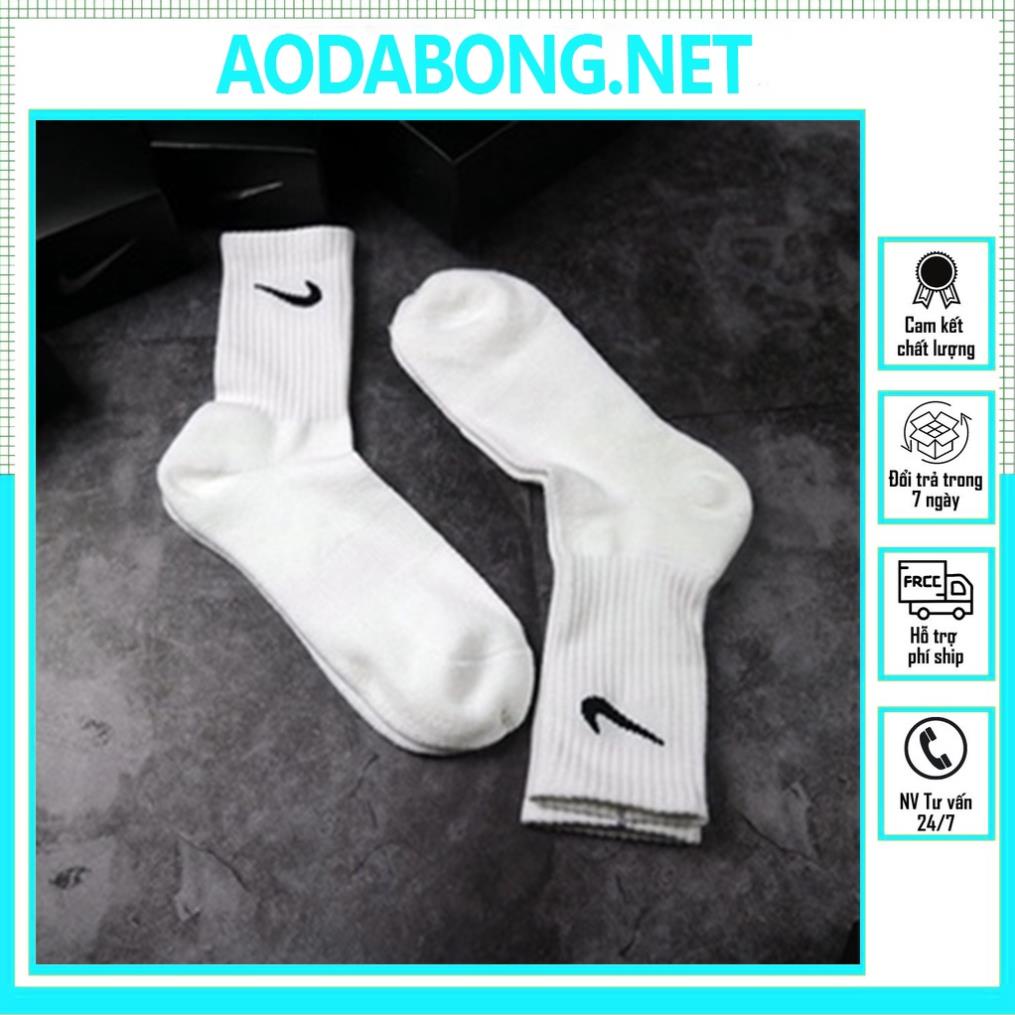 Tất Vớ Nike Trắng Đen Thể Thao Cổ Ngắn Cổ Trung Cổ Cao Nam Nữ Vải Dệt Kim