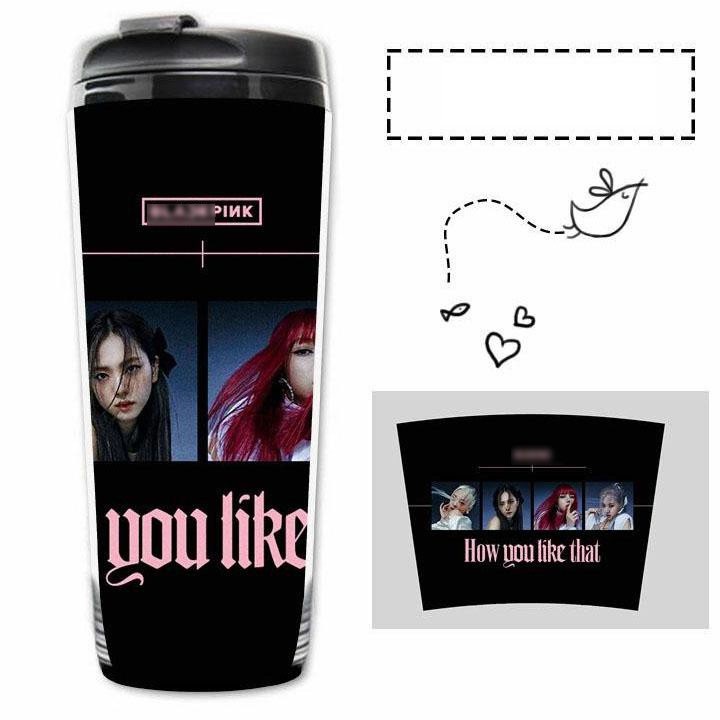 Bình nước Blackpink JISOO JENNIE ROSE LISA How you like that in hình thần tượng hàn quốc