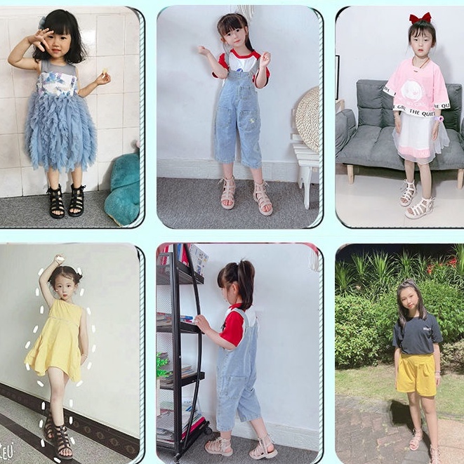 Giày Sandal Phong Cách La Mã Thời Trang Mới 2022 Cho Bé Gái