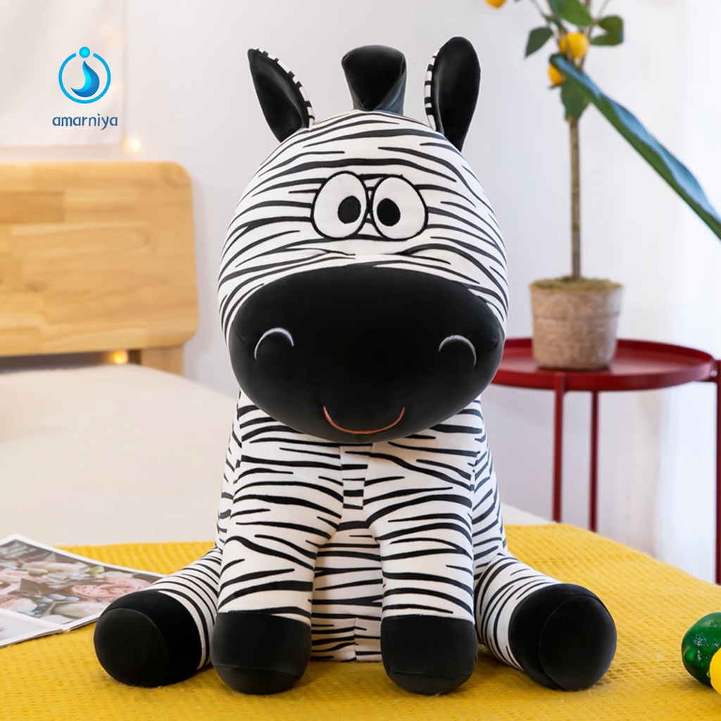 Thú Nhồi Bông Hình Con Ngựa Vằn Hoạt Hình Cao 40cm