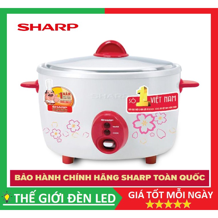 Nồi Cơm Điện Nắp Rời Sharp KSH-D28V (2.8L) Công nghệ 1D,  Điều chỉnh chế độ nấu và giữ ấm tiện lợi.