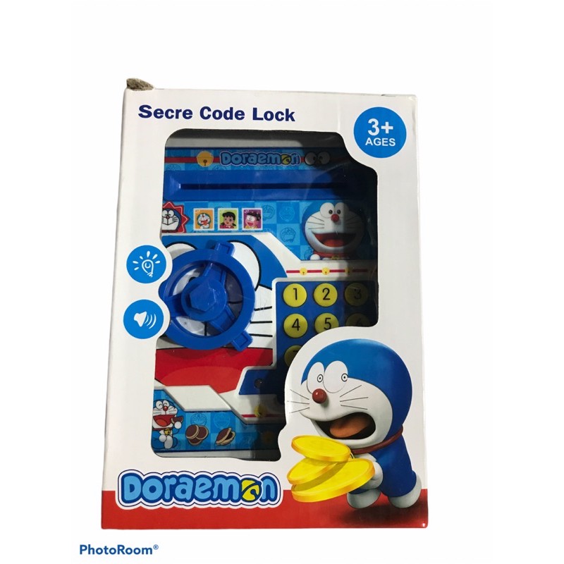 KÉT SẮT THÔNG MINH MINI ĐORAEMON đồ chơi két sắt