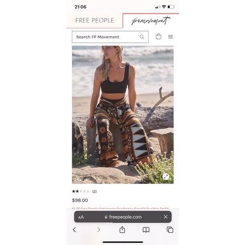 Quần suông ống rộng Free people chính hãng.