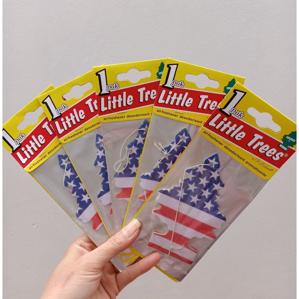 Sáp thơm ô tô ,lá thơm hình cây thông mùi vani dễ sử dụng