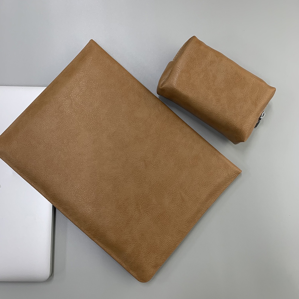 Combo Bao Da Macbook/Surface Kèm Túi đựng sạc Tommy Town - T102