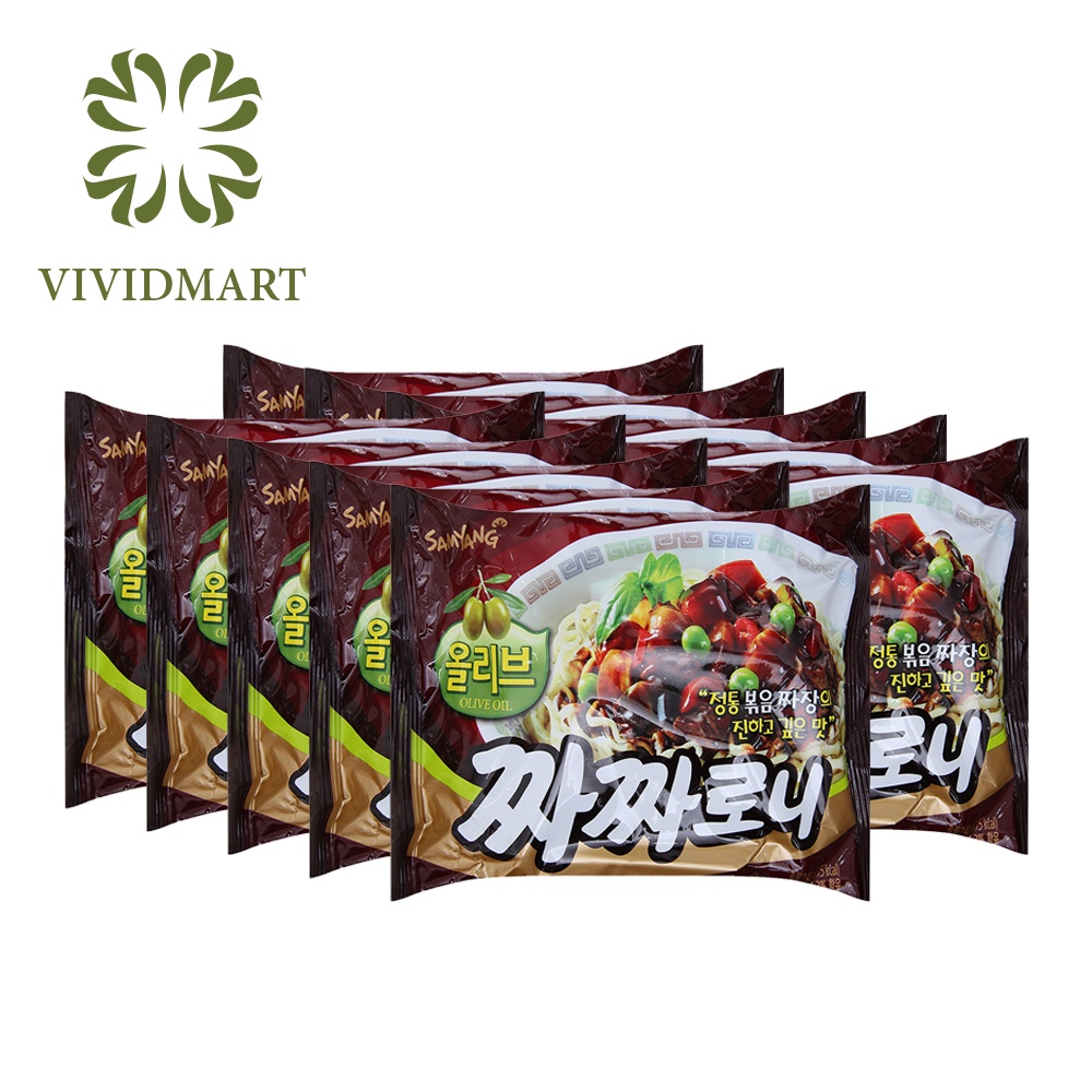 MÌ TRỘN TƯƠNG TÀU DẦU OLIVE (Ô LIU) / MÌ TRỘN TƯƠNG ĐEN – HÀNG NHẬP KHẨU HÀN QUỐC – GÓI 140GR – SAMYANG