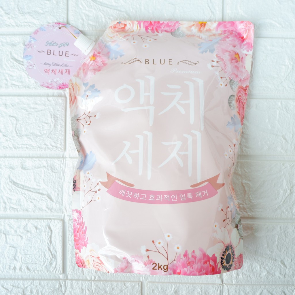 Nước giặt BLUE hương hoa Thảo Mộc chính hãng Hàn Quốc dạng túi 2kg