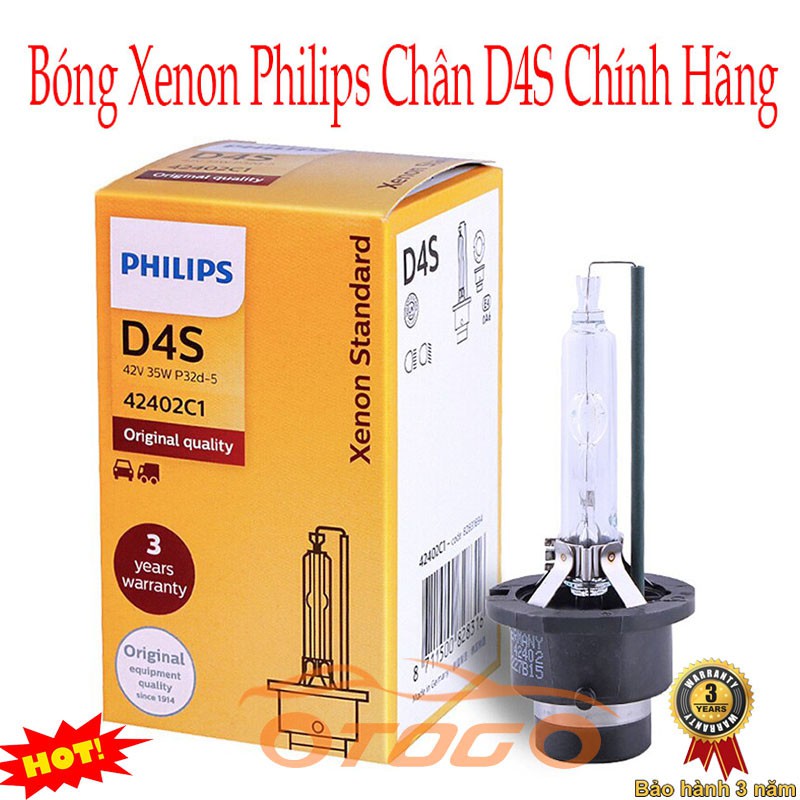 Bóng Xenon Philips Chân D4S Chính Hãng