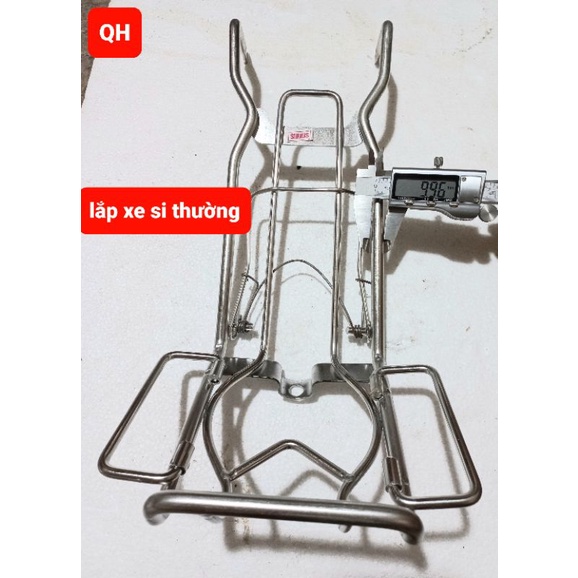 Baga giữa xe Jupiter RC, Jupiter FI chất liệu inox 10 li bền đẹp chắc chắn - Ba ga xe si fi