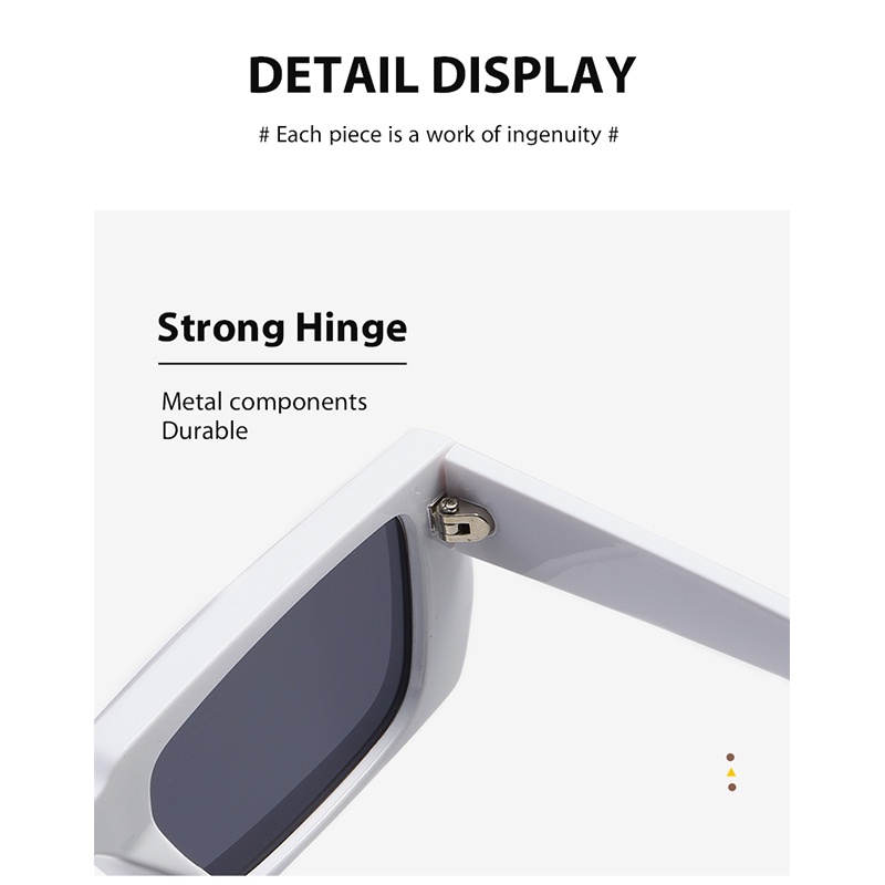 Kính Mát Gọng Vuông Chống Tia UV RZ1306 Phong Cách Retro Thời Trang Cho Nam Và Nữ