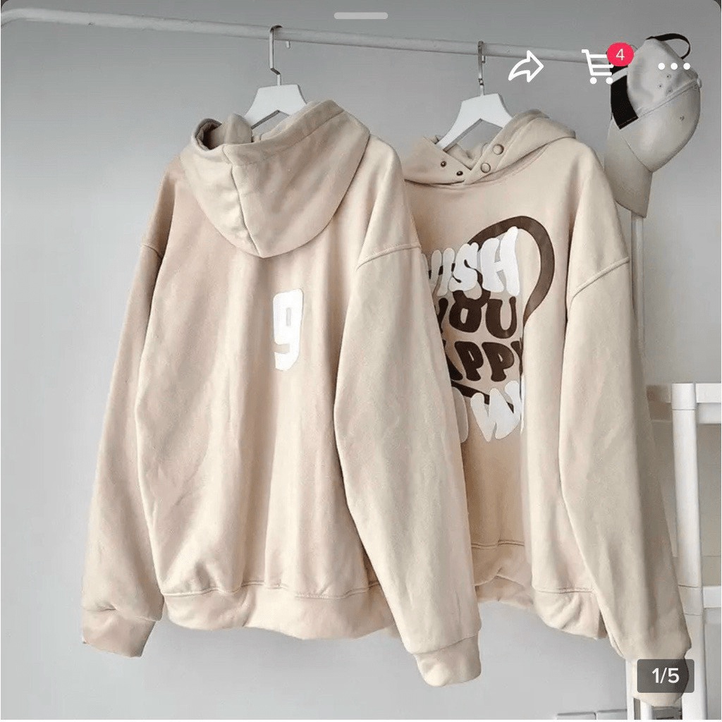Áo Hoodie Nữ Phối Nút Gài Cổ Họa Tiết Xinh Xắn Siêu Cute Thời Trang Có 4 Màu Thời Trang hhp 2022