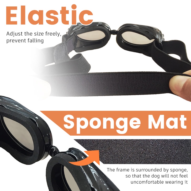HamshMoc Kính Bảo Vệ Mắt Chống Gió Chống Sương Mù Chống Tia UV Dành Cho Thú Cưng