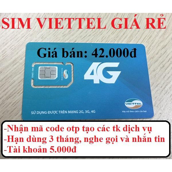 Sim viettel nghe gọi nhắn tin