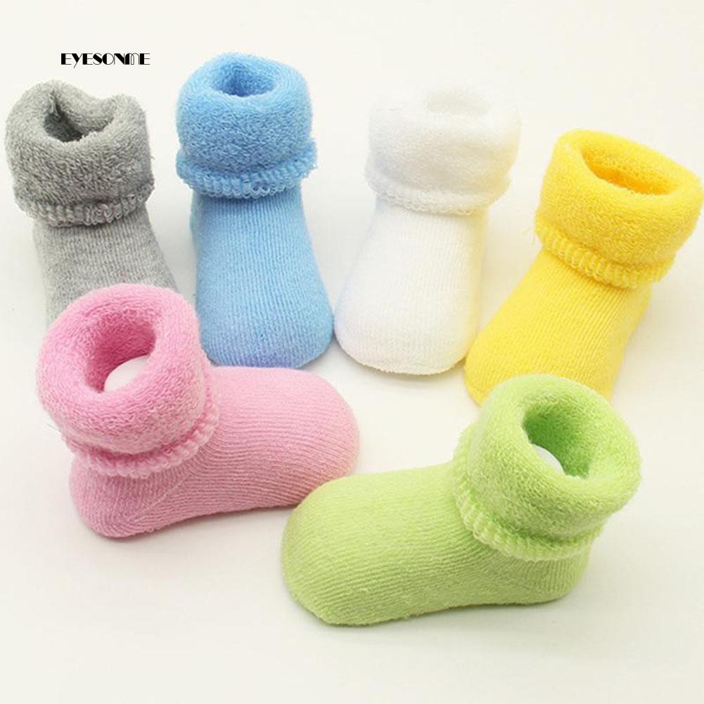 Tất dệt kim Cotton cổ cao co giãn thời trang giữ ấm cho bé