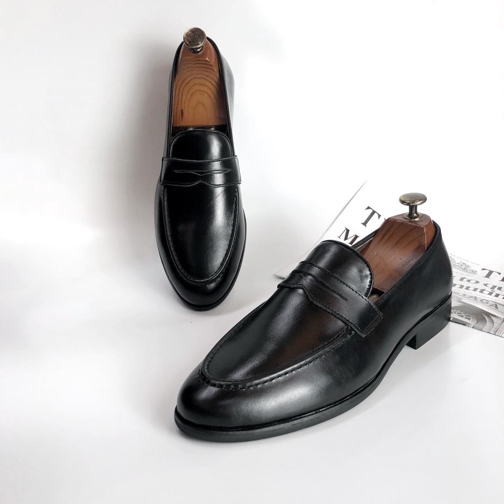 Giày lười nam ERMAND da bò thật bảo hành 1 năm kiểu dáng Penny Loafer tinh tế - Mã T162