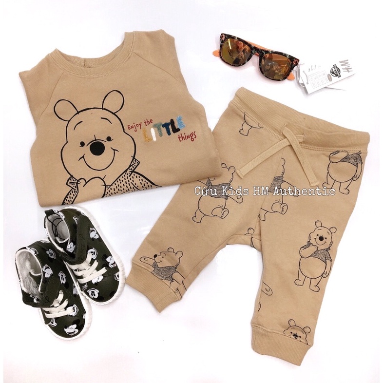 Bộ gấu màu kem Hm