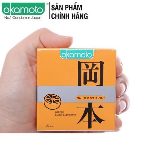 COMBO 2 Hộp Bao Cao Su Okamoto 001PU &amp; Orange [SALE SỐC][CHÍNH HÃNG 100%] , Nhật Bản, 5 bao, Siêu mỏng_Dùng là mê