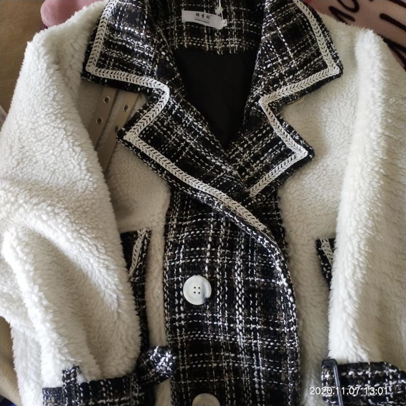 Áo khoác dạ lông mix đồ cực xinh