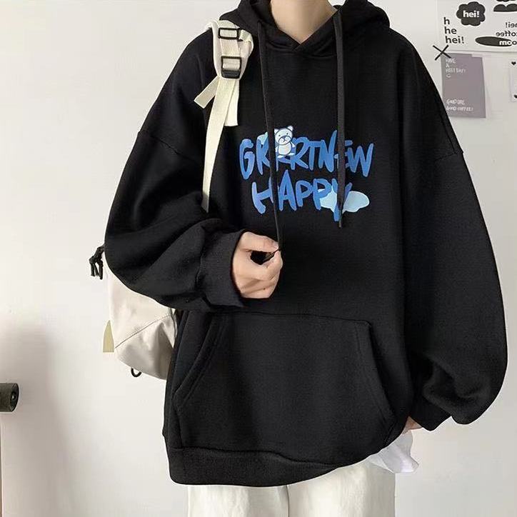 Áo Khoác Hoodie Dáng Rộng Thời Trang Cá Tính Cho Nam