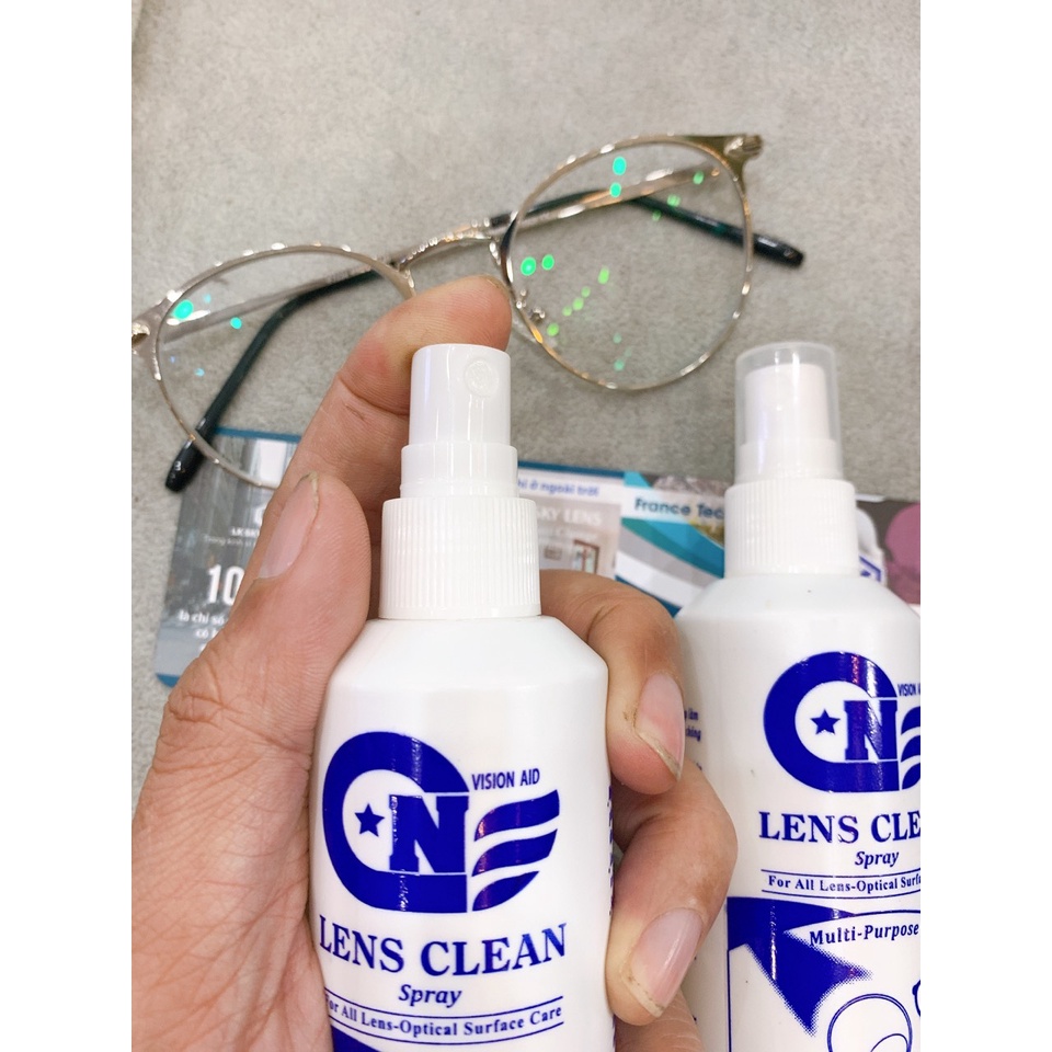 Nước lau mắt kính, chai xịt chuyên dụng lau kính, điện thoại, laptop 60ml và 100ml
