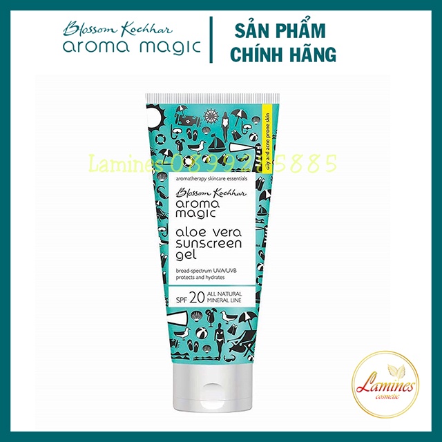 Kem Chống Nắng Aromamagic Cho Da Dầu Mụn SPF20 | Aroma Magic Aloe Vera Sunscreen 50ml For Oil Skin