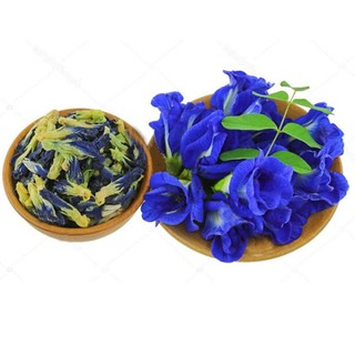 Hộp 80gr trà hoa đậu biếc giảm cân chăm sóc sức khỏe, nấu râu câu, nấu xôi làm màu tự nhiên