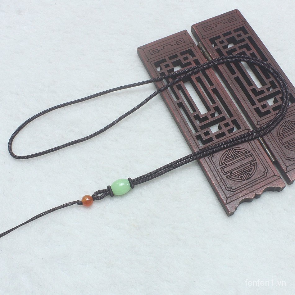 Vòng cổ mặt đá ngọc bích đơn giản thời trang mới cho nam và nữ