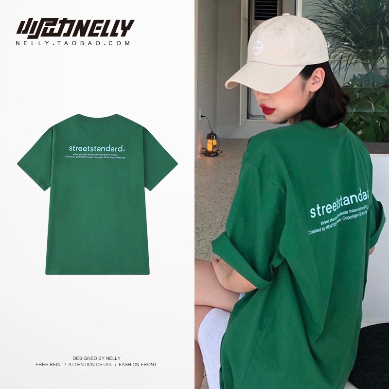 (CÓ SẴN)HÀNG CHÍNH HÃNG áo thun NELLY HEYBIG unisex tay lỡ,áo thun STREETSTANDARD mã BHYHDX812