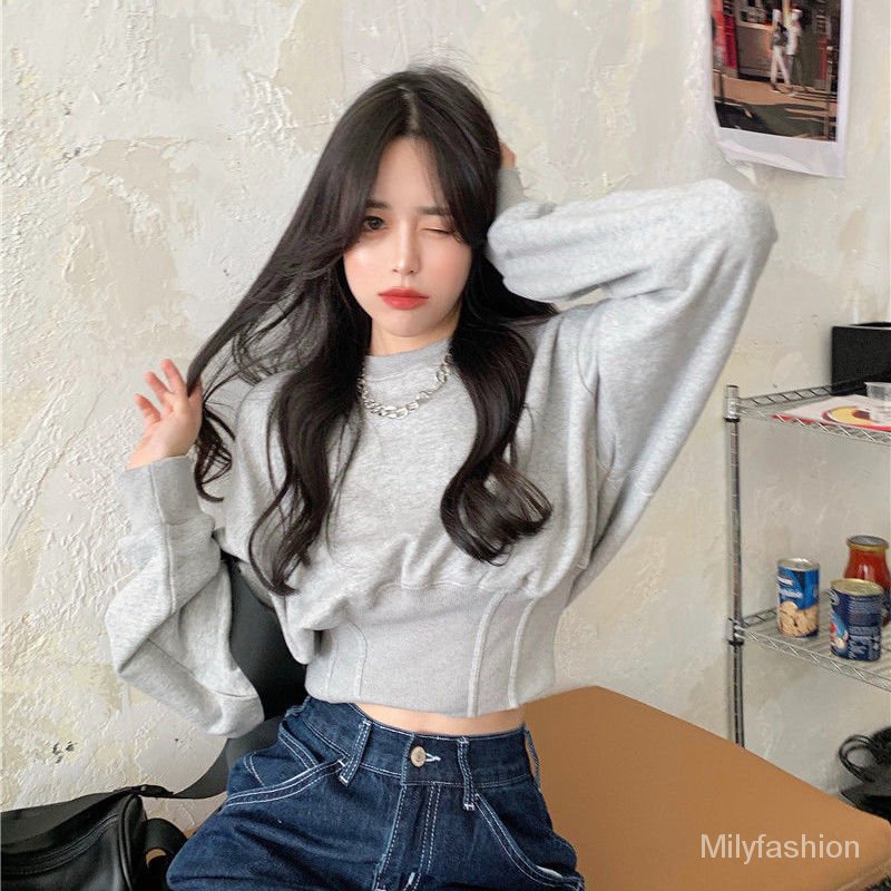 Áo Len Nữ Dài Tay Cổ Tròn Thời Trang Hàn | BigBuy360 - bigbuy360.vn