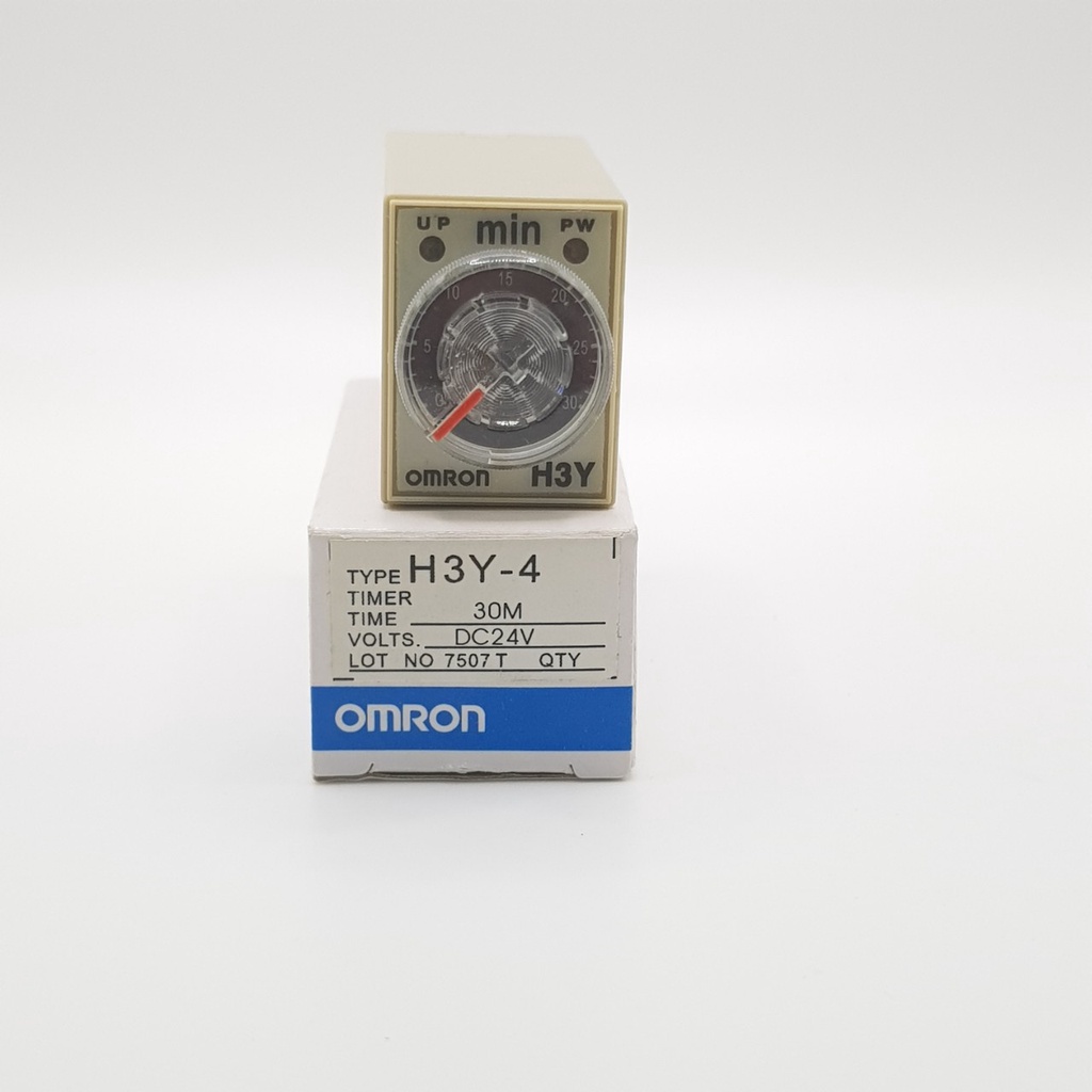 Rơ le 24V 30 Phút, Relay thời Gian Timer Omron H3Y-4 14P 24V, H3Y-4, rơ le thời gian