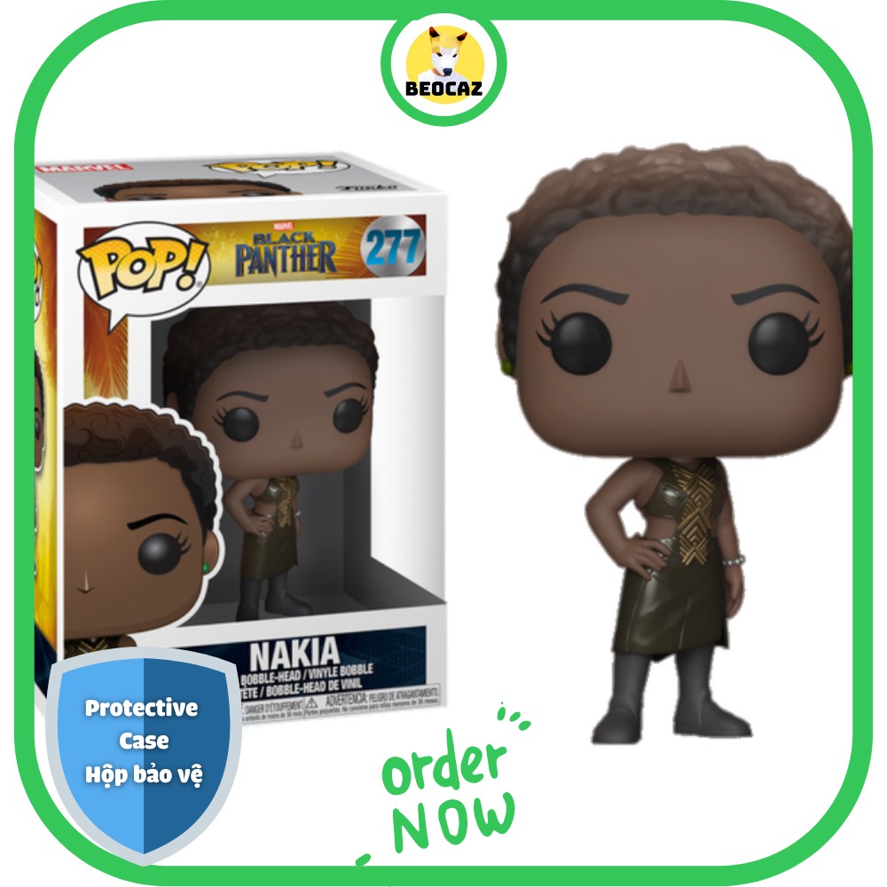 [Ship Hỏa Tốc] [Tặng Hộp Bảo Vệ] [Chính hãng] Mô hình Funko Pop nhân vật Nakia phim Black Panther Báo Đen No.277 Marvel