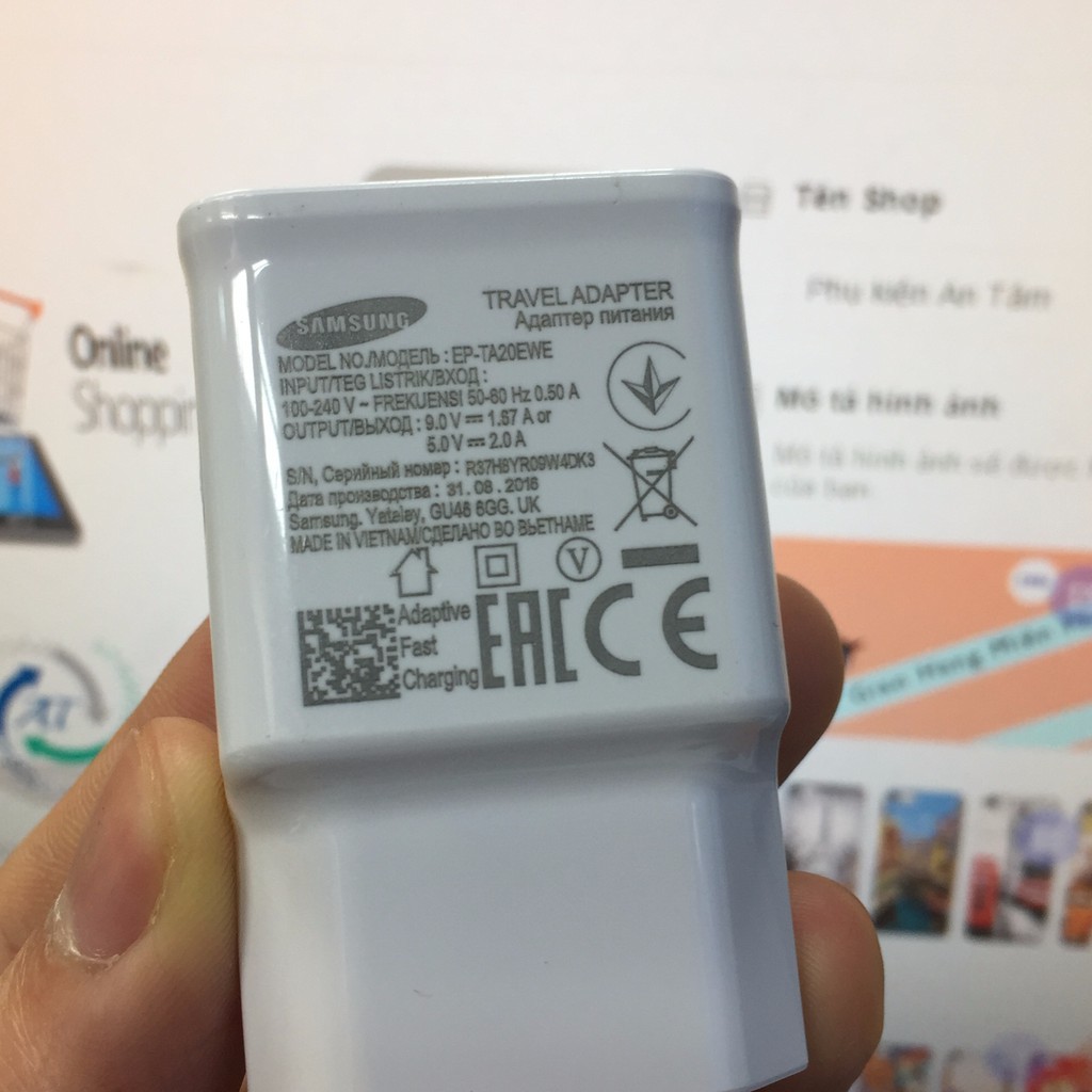 Bộ cáp sạc nhanh SAMSUNG - Quick Fast Charge - Chân sạc Micro