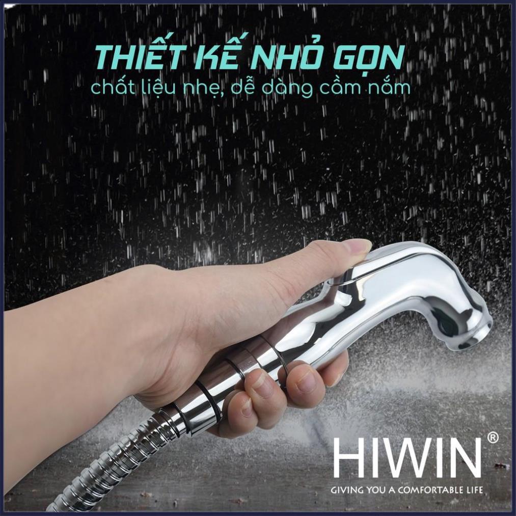 Bộ vòi xịt vệ sinh đa năng chất liệu nhựa ABS mặt gương cao cấp HIWIN PJF-101M