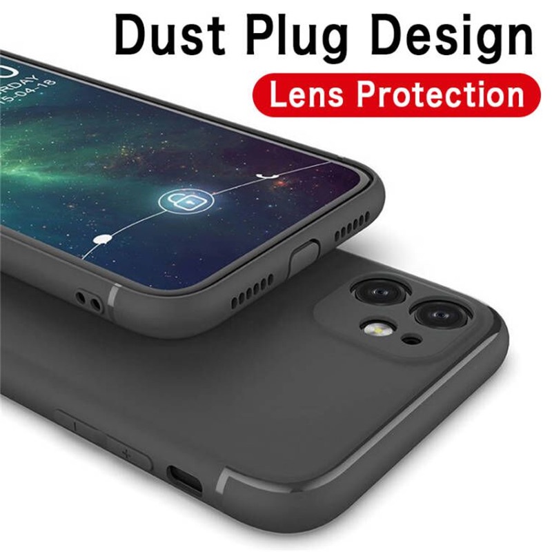 Ultra Ốp Điện Thoại TPU Silicone Mềm Nhám Siêu Mỏng Màu Kẹo Cho iPhone 13 12 11 Pro Max X XS XR