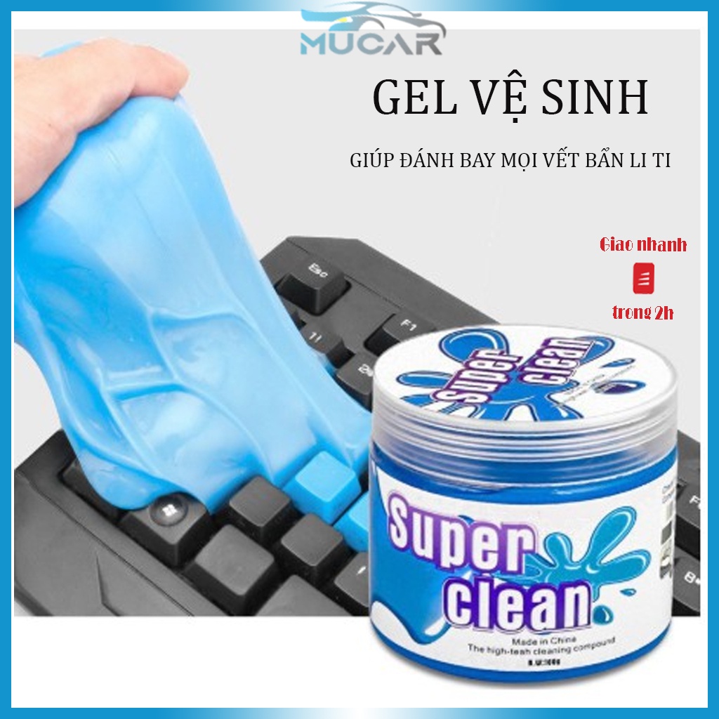 Gel vệ sinh khe gió xe ô tô, bàn phím máy tính văn phòng,giúp làm sạch mọi vết bẩn li ti ở khe kẽ, không hại da tay