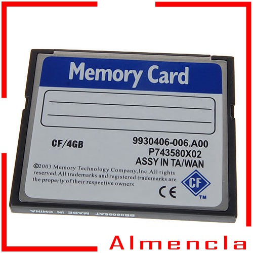 [ALMENCLA] 4GB CF Digital Memory Card for Cameras Cellphones GPS MP3 and PDAS