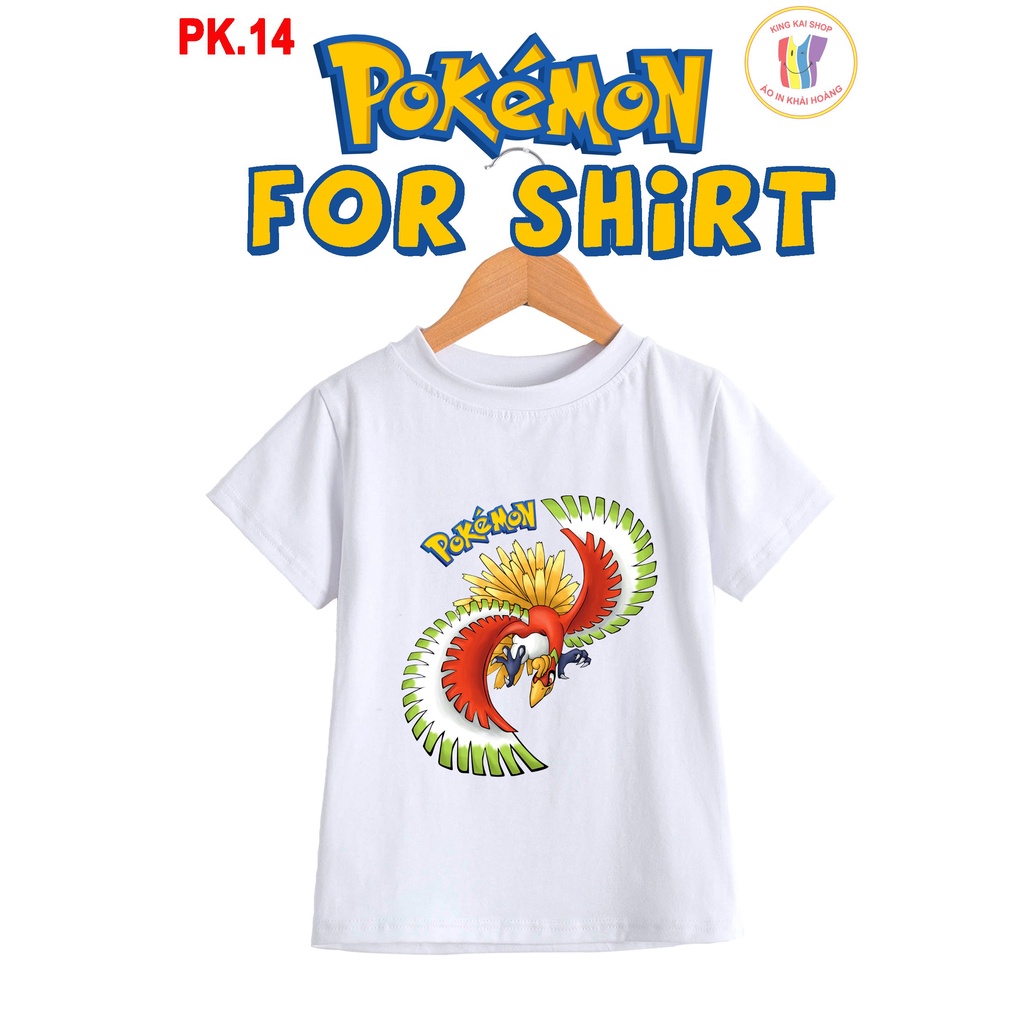 áo thun bé trai kiểu pokemon cotton co giản thoải mái