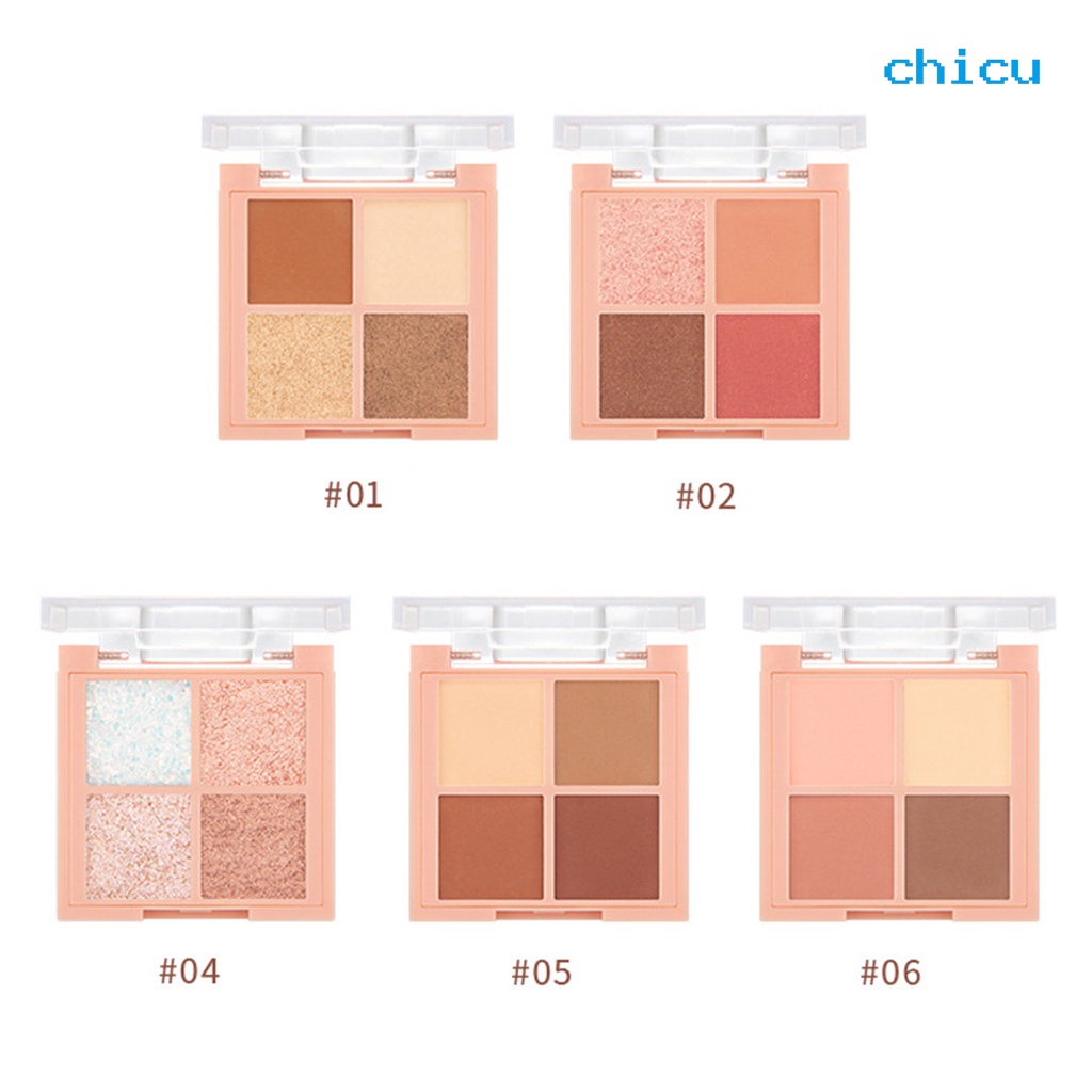 (Hàng Mới Về) Bảng Phấn Mắt 6g Lâu Trôi Không Nhòe 4 Màu Sắc Kết Hợp