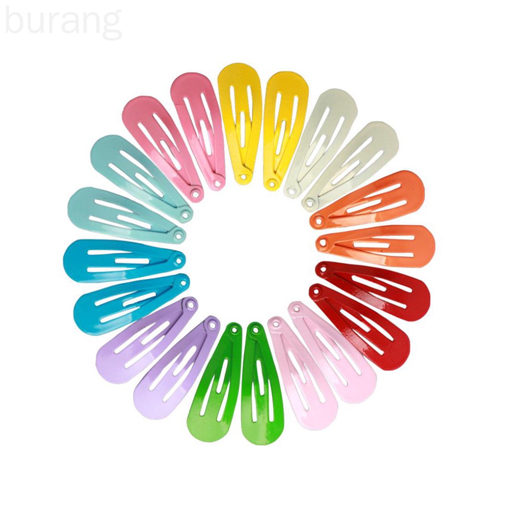 Set 50 Kẹp Tóc Kim Loại Màu Sắc Ngọt Ngào Cho Bé Gái