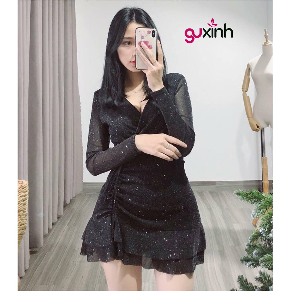 Đầm nhũ kim tuyến đẹp xuất sắc