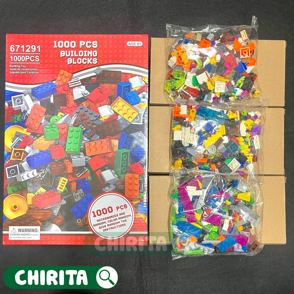 Đồ Chơi Xếp Hình LEGO 1000 CHI TIẾT / 520 CHI TIẾT Cho Bé - Bộ Đồ Chơi Lắp Ráp Thông Minh Cho Bé Từ 3 Tuổi CHIRITA