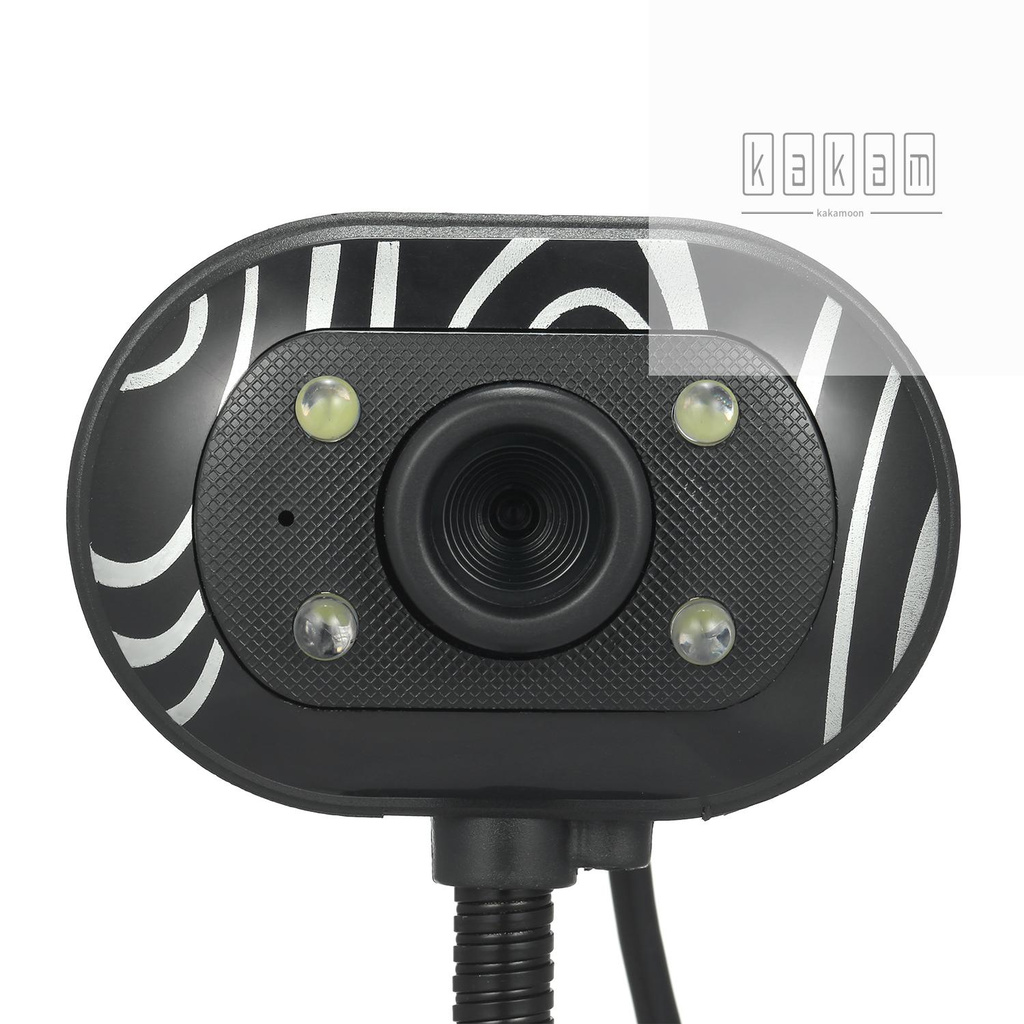 Webcam Hd 480p Usb 2.0 Kèm 4 Đèn Led Cho Máy Tính | BigBuy360 - bigbuy360.vn