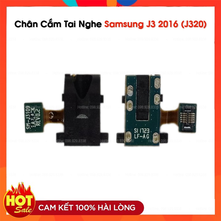 Chân Cắm Tai Nghe Samsung Galaxy J3 2016 / J320 Zin Bóc Máy