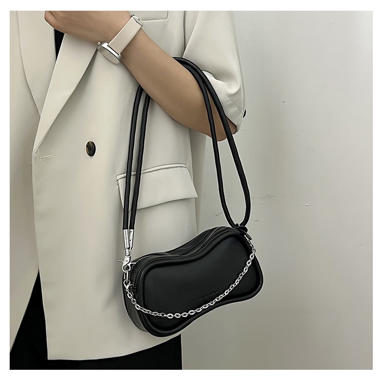 Túi đeo bên vai/ cầm tay IELGY màu trơn thời trang đơn giản dành cho nữ