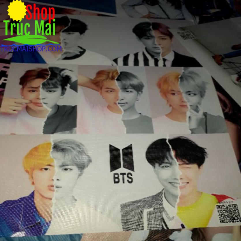 Ảnh bts cỡ to 8 ảnh (40×25cm)  loại đẹp