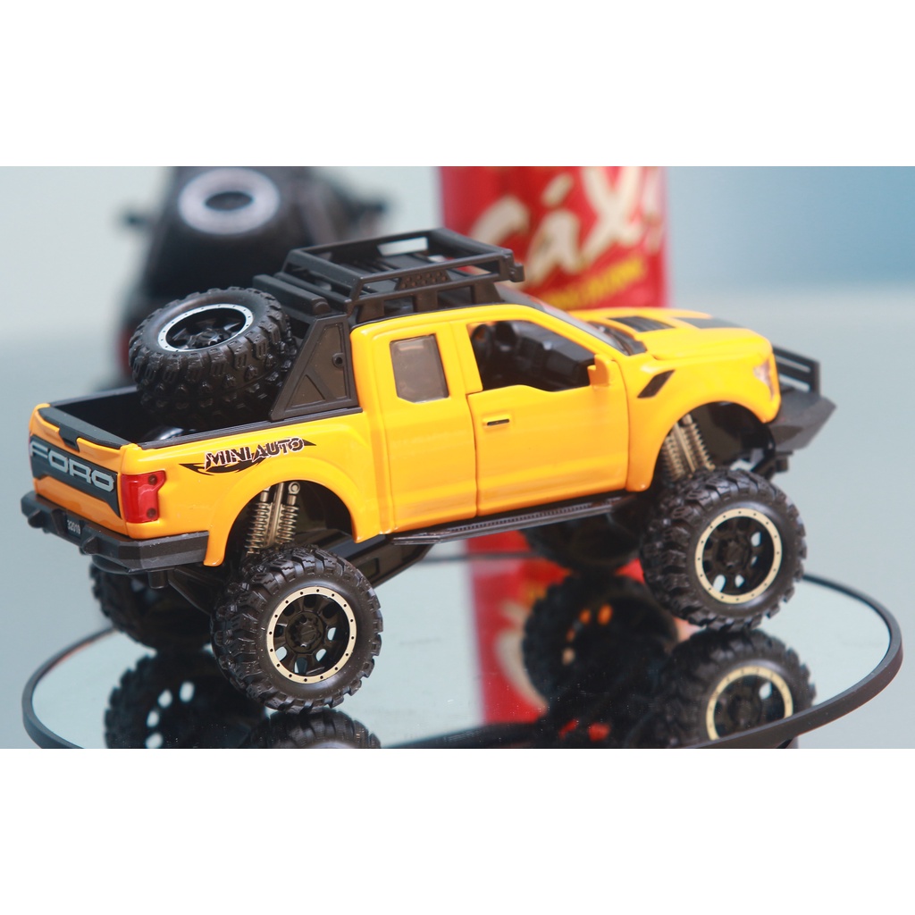 Xe mô hình tĩnh Ford Raptor F150 hợp kim, Đồ chơi cao cấp X_BOX, tỷ lệ 1:32, quà tặng, trang trí, sưu tầm.